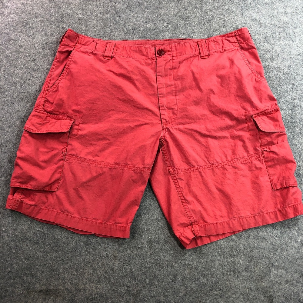 Polo Ralph Lauren Mens Cargo Shorts 42 Red Utility Canvas Classic Fit Military